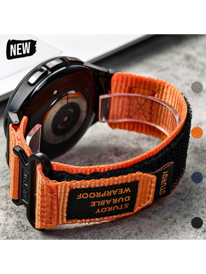 OAKCHARM Uhrenarmband Nylon, orange, Unisex - Bild 3
