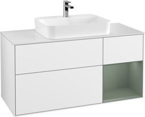 V&B Waschtischunterschrank Finion in Weiß lackiert, Breite: 120 cm, Tiefe: 50,1 cm, Höhe: 50,1 cm - Bild 1