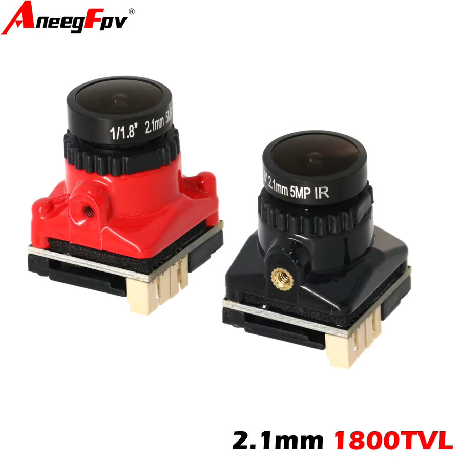 Flyhike Mini HD-Kamera 1800TVL FPV-Kamera mit internem OSD in Rot für RC-Drohnen - Bild 2