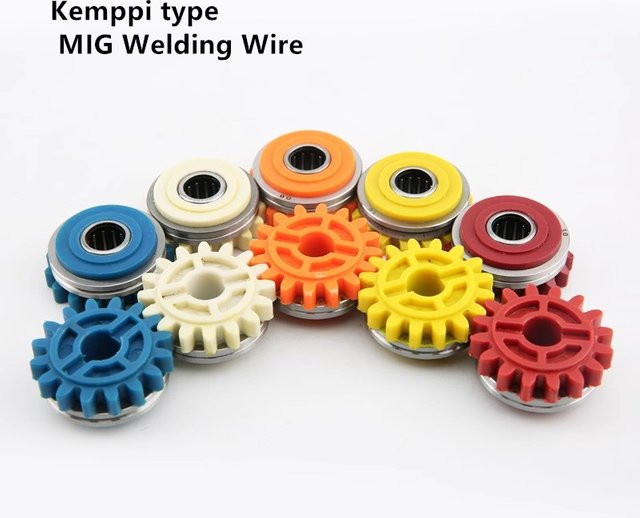 Kemppi MIG-Schweißdraht-Zuführrolle mit V-U-Rändelung, B/T/H: 35 x 18 x 10 cm - Bild 1