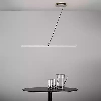 Baltensweiler Let H LED Pendelleuchte aus Aluminium in Schwarz, Warmweiß 2.700 K - Bild 1