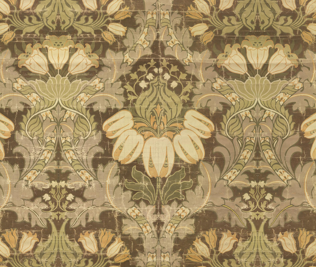 NLXL Mural Big Pattern Luther Wandtattoo mit floralem Vintage-Design in Mehrfarbig (8 Drops) - Bild 1