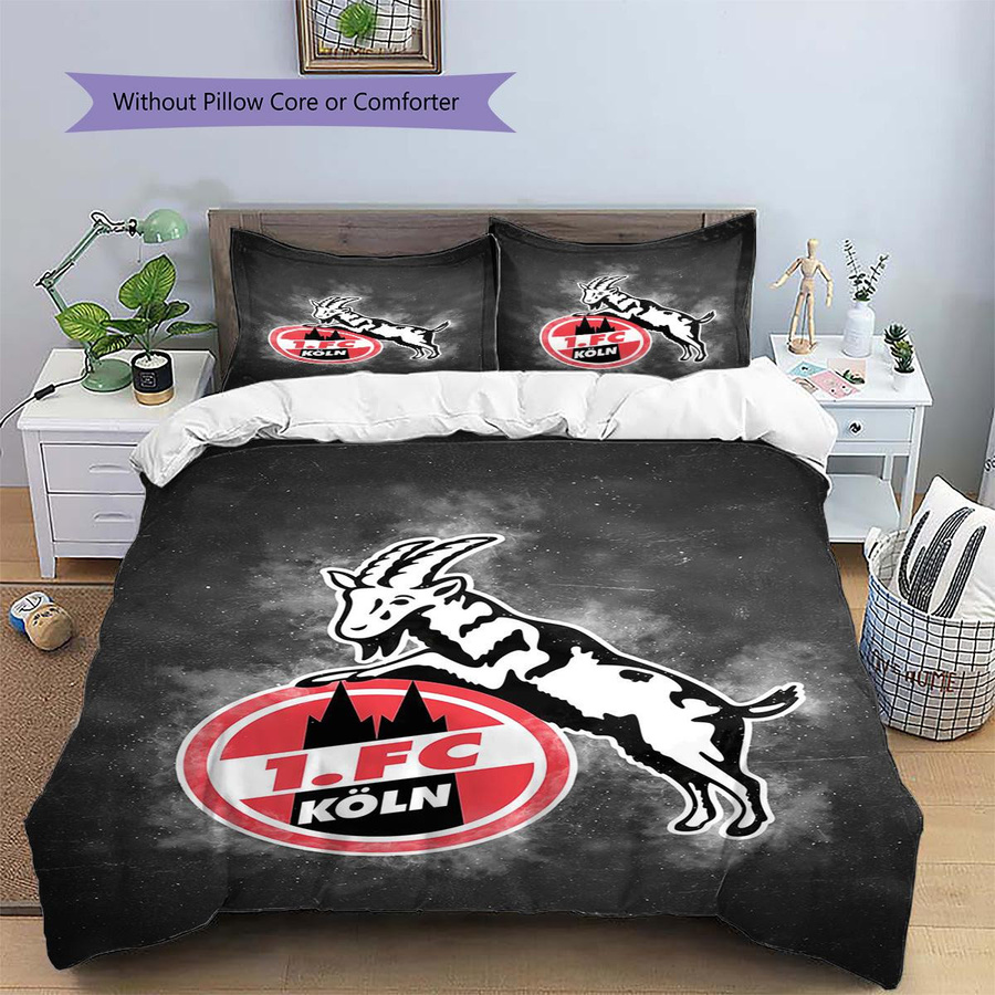 1. FC Köln Bettwäsche-Set Multicolor mit Reißverschluss, bestehend aus 1 Bettbezug und 2 Kissenbezügen, B/H: 155 x 200 cm - Bild 5