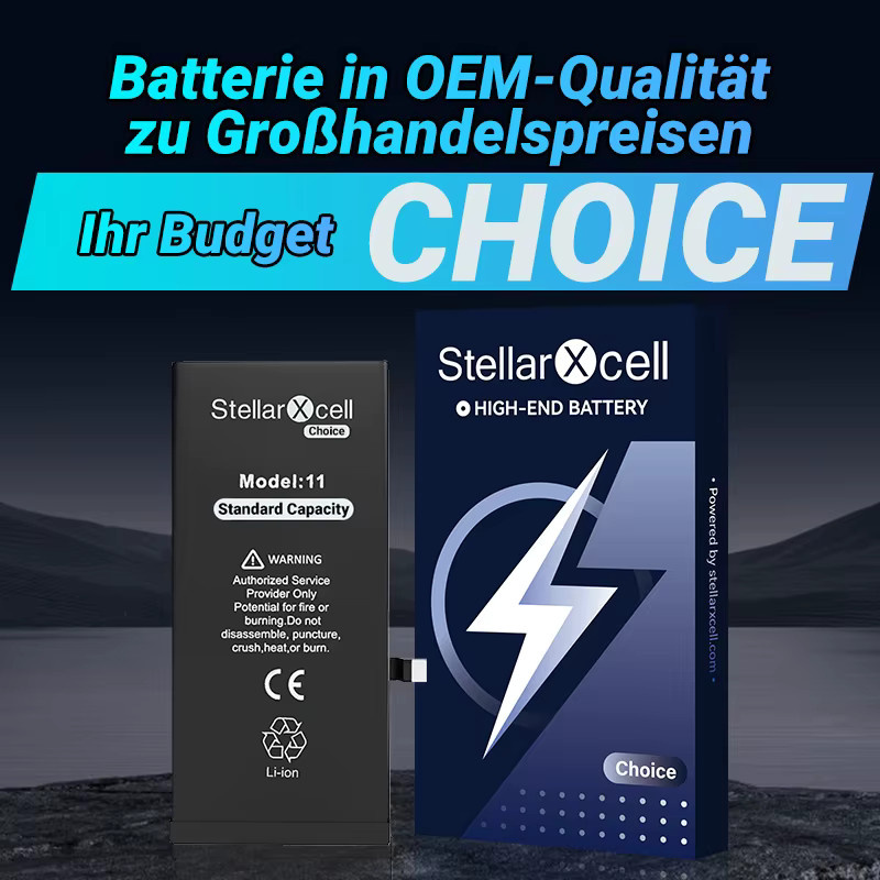 Apple iPhone 11, 11 Pro und 11 Pro Max Ersatzakku in Schwarz mit Standardkapazität - Bild 2