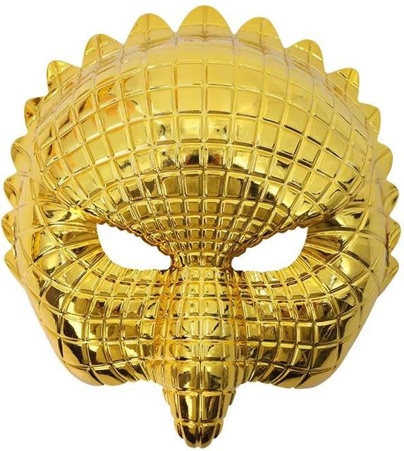 Fashnics Goldene Plastik-Leoparden-Gesichtsmaske, Kostüm Zubehör - Bild 1