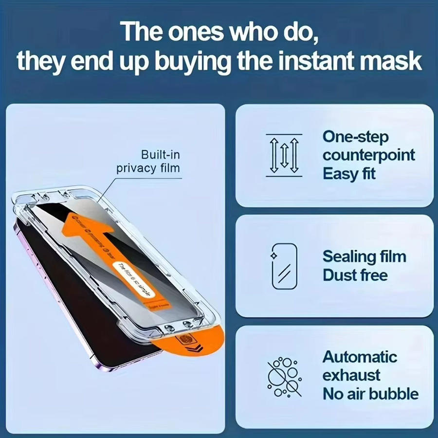Samsung Galaxy S26 Ultra Anti-Spionage Displayschutz aus gehärtetem Glas mit oleophober Beschichtung, transparent - Bild 4