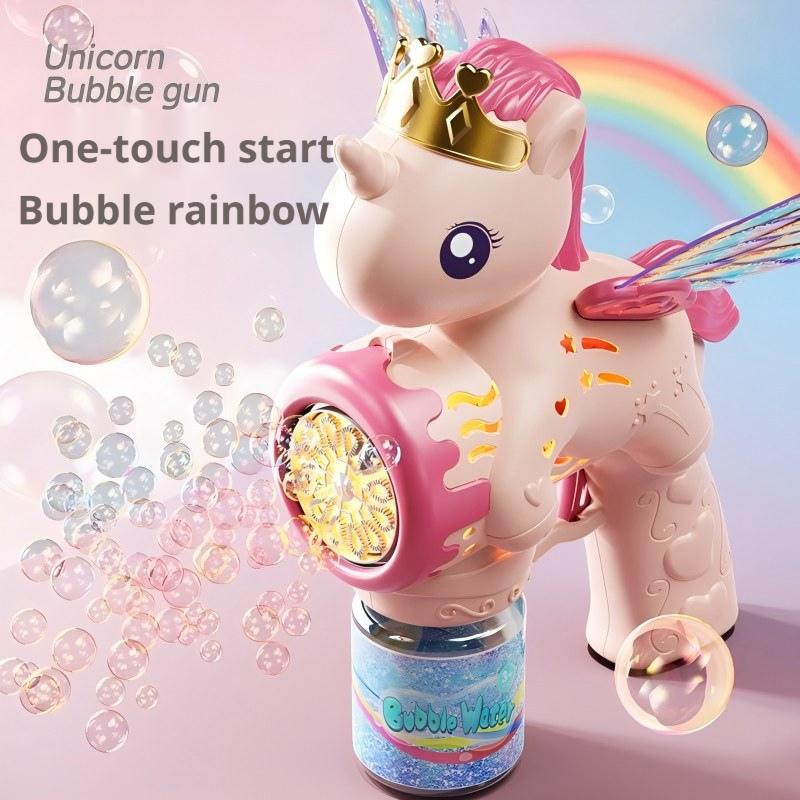 Linyi toy Einhorn Pferd Blase Pistole elektrisch bunt - Bild 2