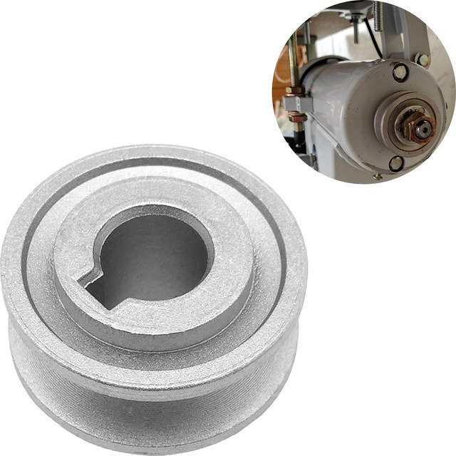 OZXHIXU Universal Riemenscheibe für Nähmaschinen und Industriemaschinen, Farbe: Silber - Bild 1
