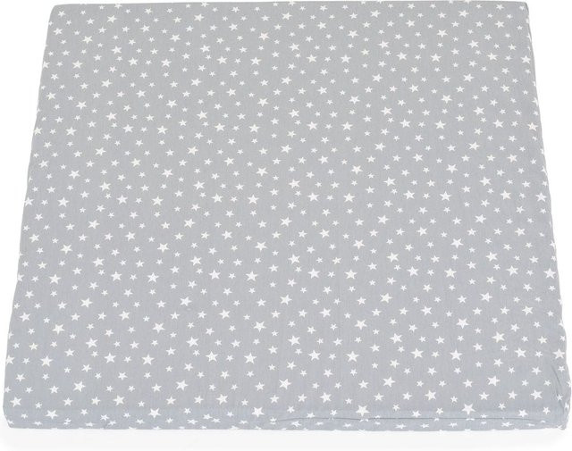 Moni Laufgittermatratze Comfort Babybettmatratze Grau Sterne B/T/H: 88 x 88 x 5 cm - Bild 1