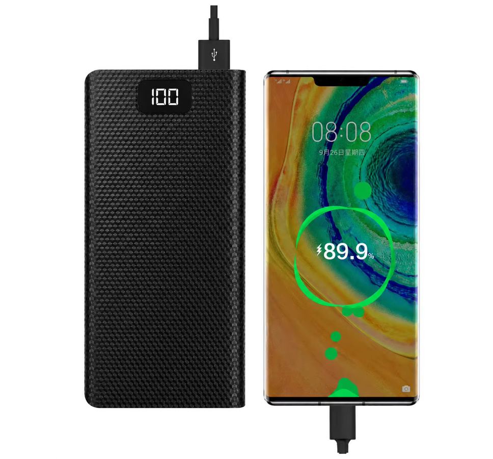 FUNNYSHIELD DIY Powerbank-Gehäuse für 8x 18650 Akkus mit Dual USB und Typ C in Schwarz - Bild 3