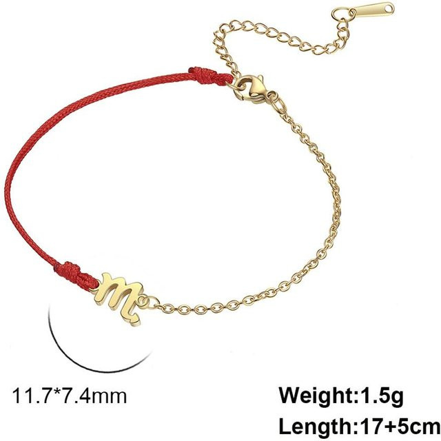 Armband Edelstahl, Gold, Damen, Sternzeichen - Bild 1