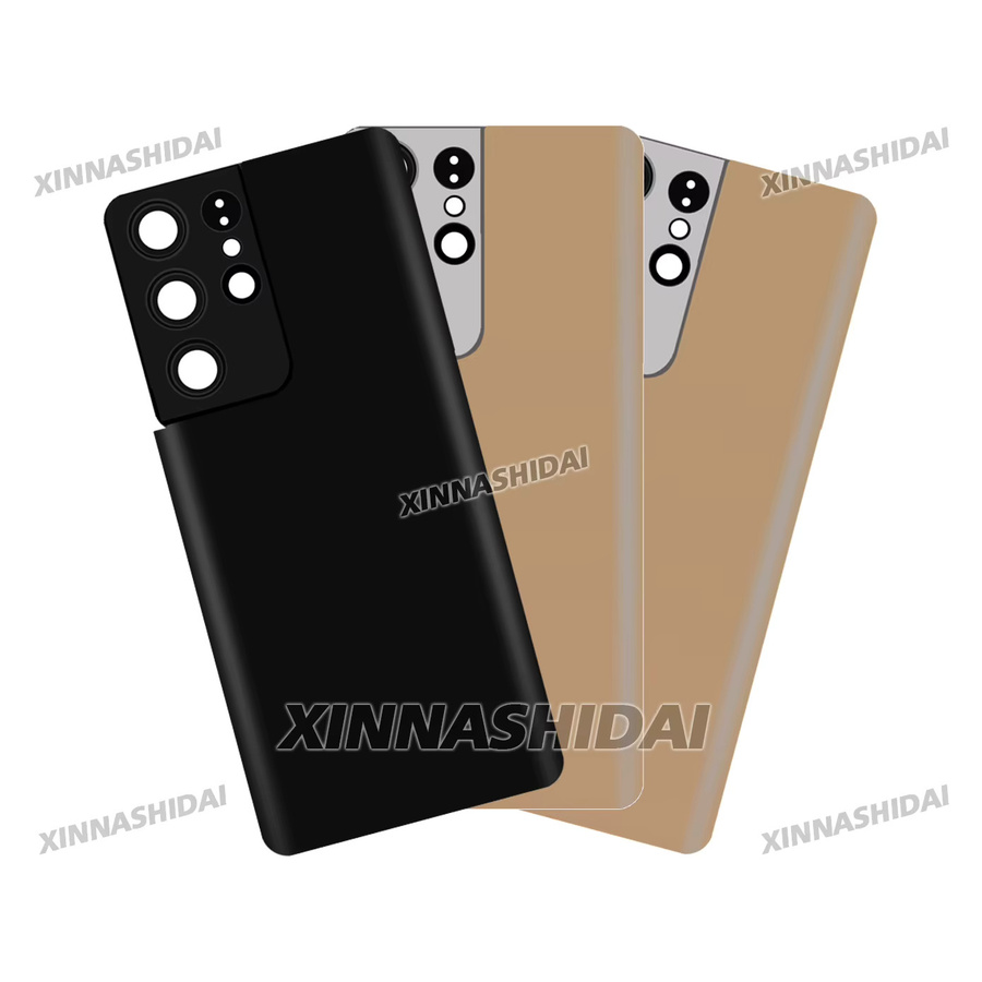 Samsung Galaxy S21 Ultra Ersatzgehäuse Rückseite aus Kunststoff in Schwarz - Bild 3