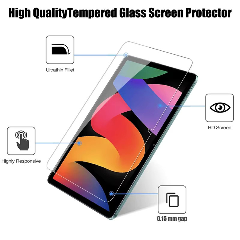 2er-Pack Xiaomi Redmi Pad 2 SE 11 Zoll Schutzfolie aus gehärtetem Glas, Ultra HD, transparent - Bild 2