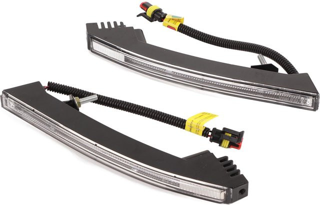Koogeelife LED Tagfahrlicht und Blinkerlampe für die Frontstoßstange, 2 Stück, Weiß und Gelb, Universal, Schwarz - Bild 1