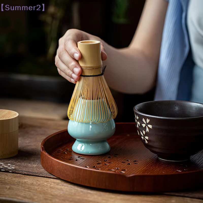 Xia2 Japanischer Matcha-Teebesen aus Bambus mit 120 Borsten in Beige - Bild 5