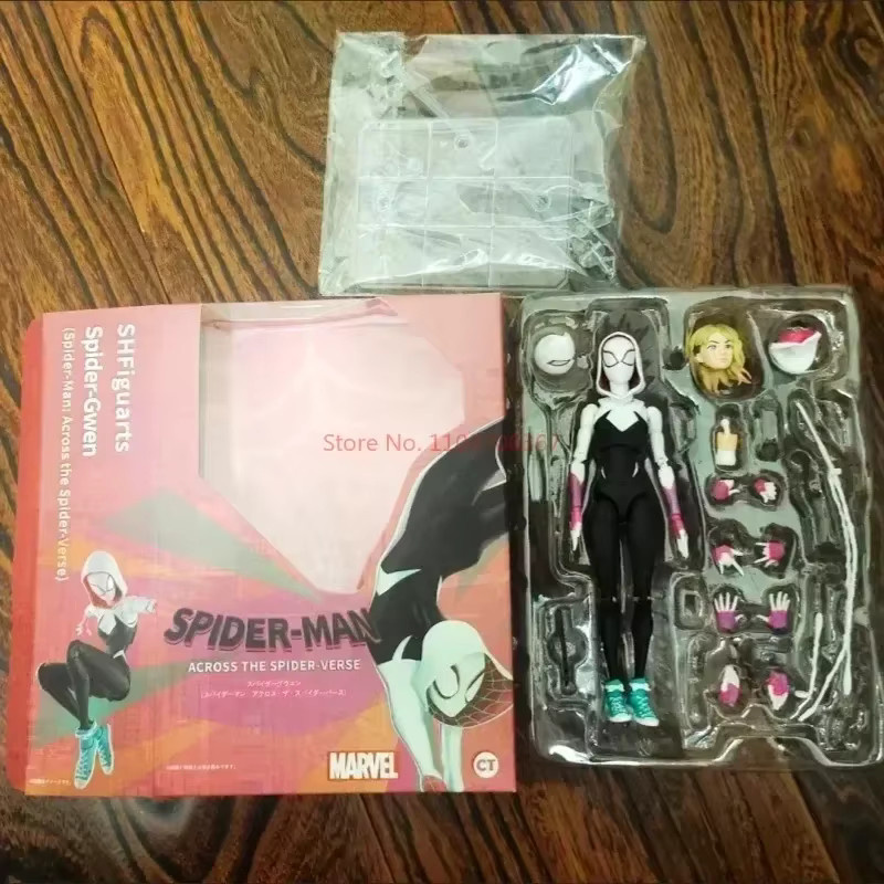 Bandai Spider-man Shf Figuarts Miles Morales Gwen Actionfiguren PVC Modell - Bild 2