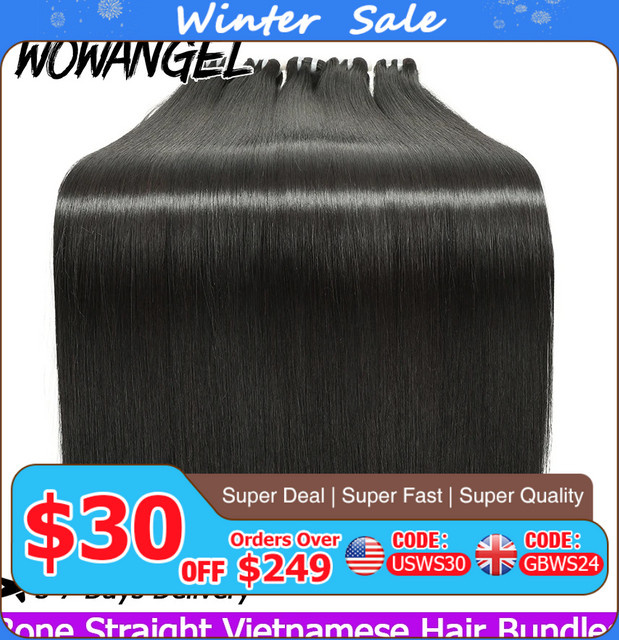 WOWANGEL Haar Extensions, 100% Unverarbeitetes Menschenhaar, Damen - Bild 1