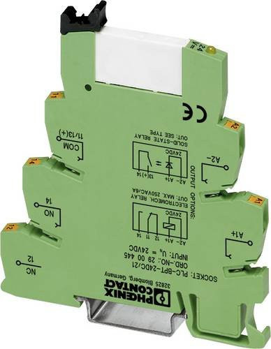 Phoenix Contact PLC-RPT-12DC/21 Interfacerelais 12 V/DC 6 A 1 Wechsler, Grün, 10 Stück - Bild 1