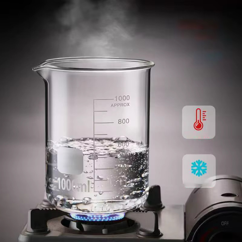 JUSTINLAU Messbecher aus Borosilikatglas mit Skala, transparent, 1000 ml - Bild 2