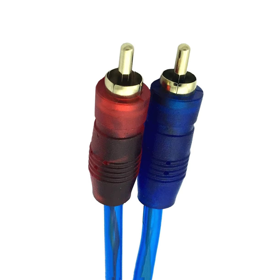 RCA-Stecker auf RCA-Buchse Splitter Stereo-Audio-Y-Adapterkabel für Auto und Verstärker - Bild 2