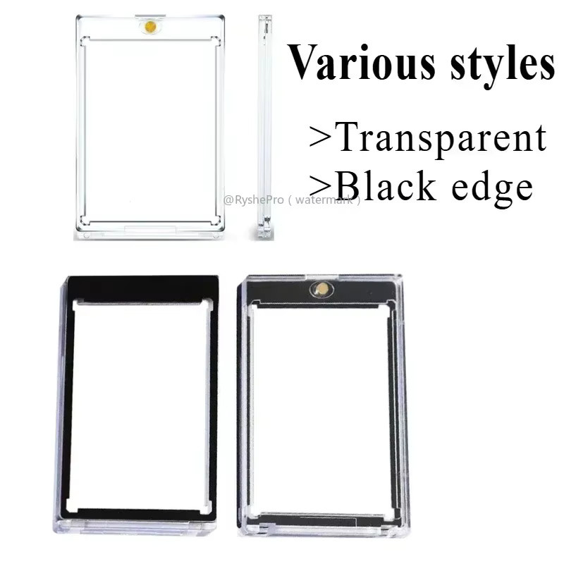 RyshePro Magnetischer Kartenhalter-Set, Schutzhüllen aus Kunststoff, Schwarz - Bild 3