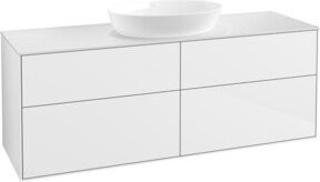 V&B Waschtischunterschrank Finion in Weiß lackiert, Breite: 160 cm, Tiefe: 50,1 cm - Bild 1