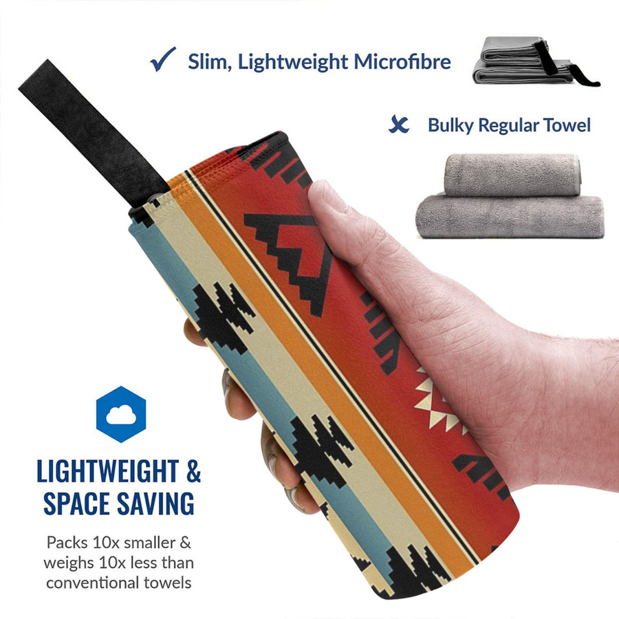 Strandtuch Thunderbird Native American Muster von JMG Household Supplies, Mikrofaser, Multicolor, B: 70 cm, L: 140 cm - Bild 5