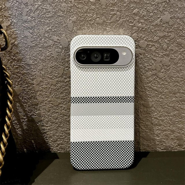 Magnetische Kevlar Handyhülle für Google Pixel 10 Pro XL, 9, 8, 7, Ultra dünner Schutz mit hartem Rücken und kabellosem Laden, Multicolor - Bild 1