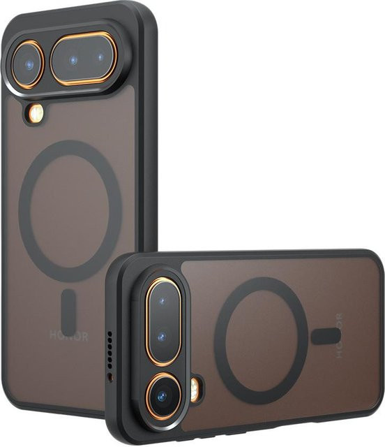 Honor Magic 8 Pro Air Hülle mit magnetischem kabellosem Laden aus mattem Acryl und hartem PC in Grau - Bild 1