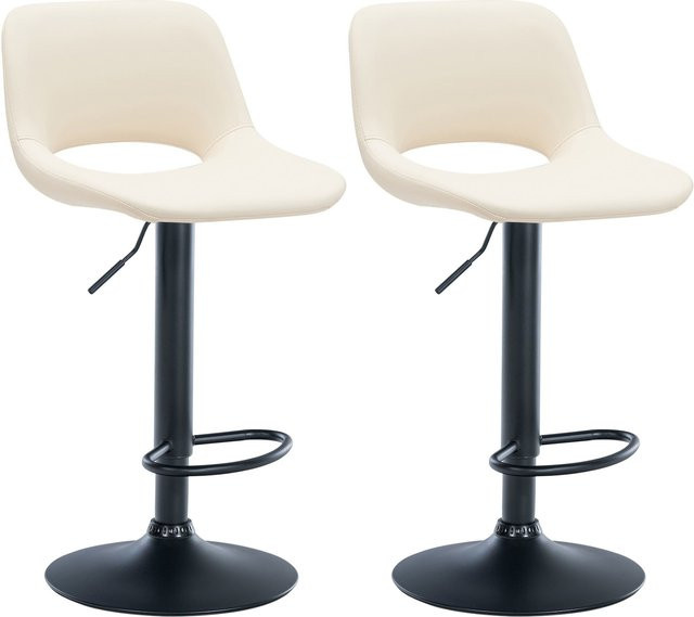 CLP 2er Set Barhocker Camden mit Kunstleder-Bezug in modernem Design - Bild 1