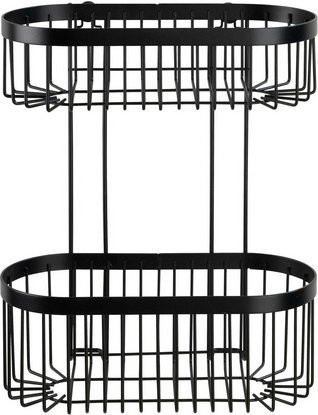 WENKO Regal Classic Plus aus Stahl in Schwarz zur Wandmontage ohne Bohren - Bild 1