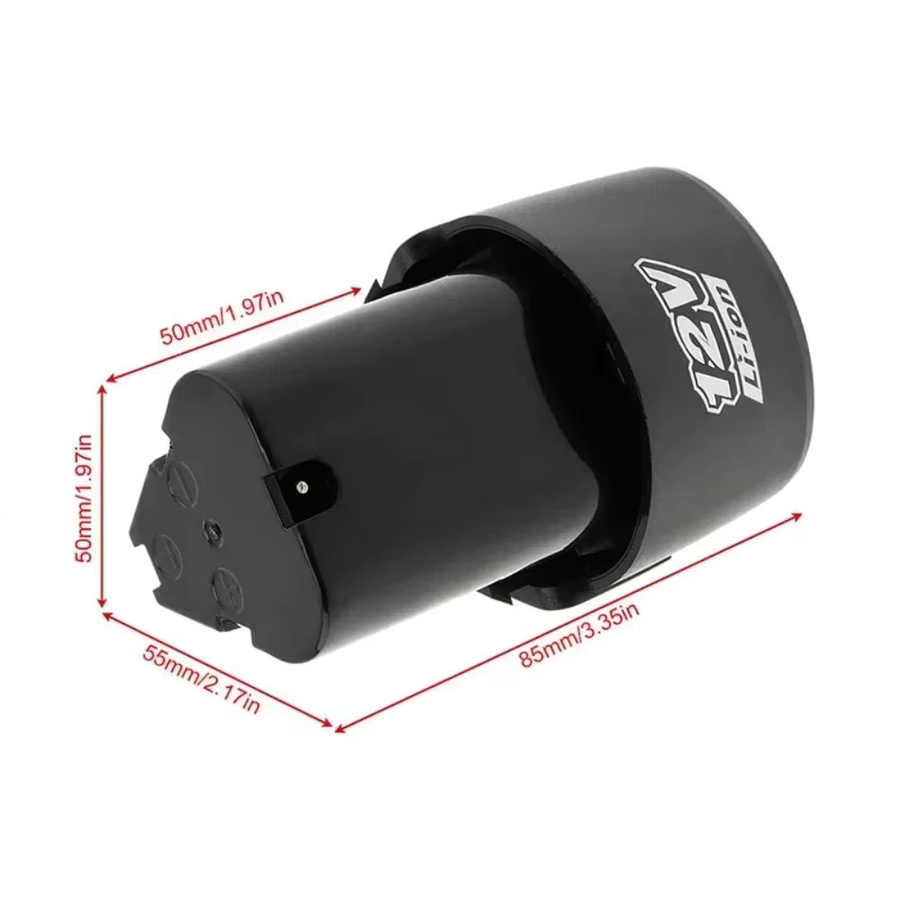 GJUELIRRA Universeller wiederaufladbarer Lithium-Ionen-Akku 12V 1500mAh in Schwarz für Elektrowerkzeuge wie Bohrmaschinen und Winkelschleifer - Bild 4