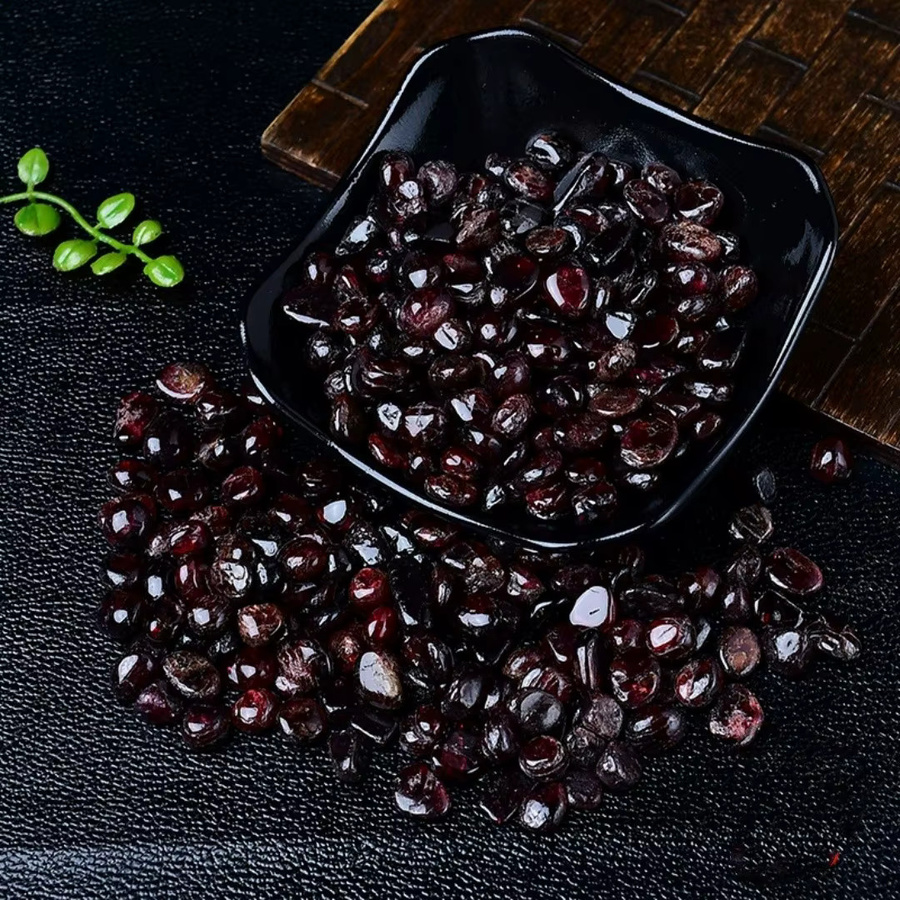 Astroghar Natürliche Granat-Kristall-Chips in Weinrot, 3-12mm Granulat - Bild 3