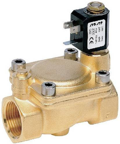 M & M International Direktgesteuertes Pneumatik-Ventil B206DBX-230 in Gold, 230 V/AC, G 3/4 - Bild 1