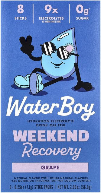 Waterboy, Instant-Drink, Traube, 8 x 7,1 g - Bild 1