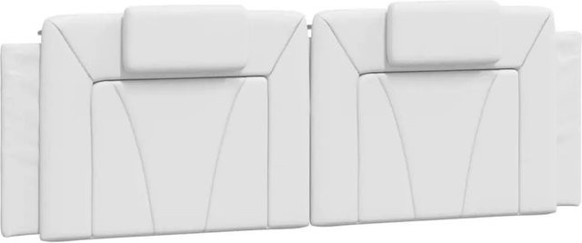 vidaXL Kopfteil-Kissen Viana Weiß aus Kunstleder Breite: 160 cm - Bild 1