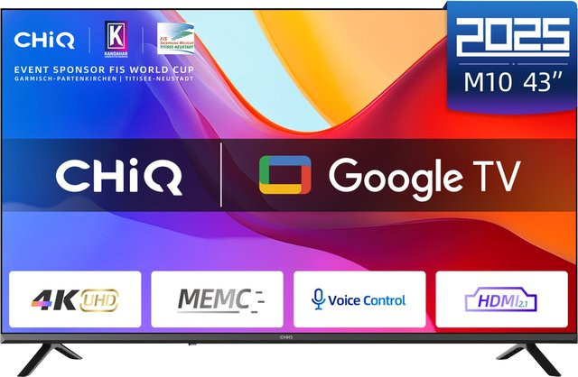 Chiq Smart TV U43M10V 43 Zoll 4K UHD Schwarz - Bild 1