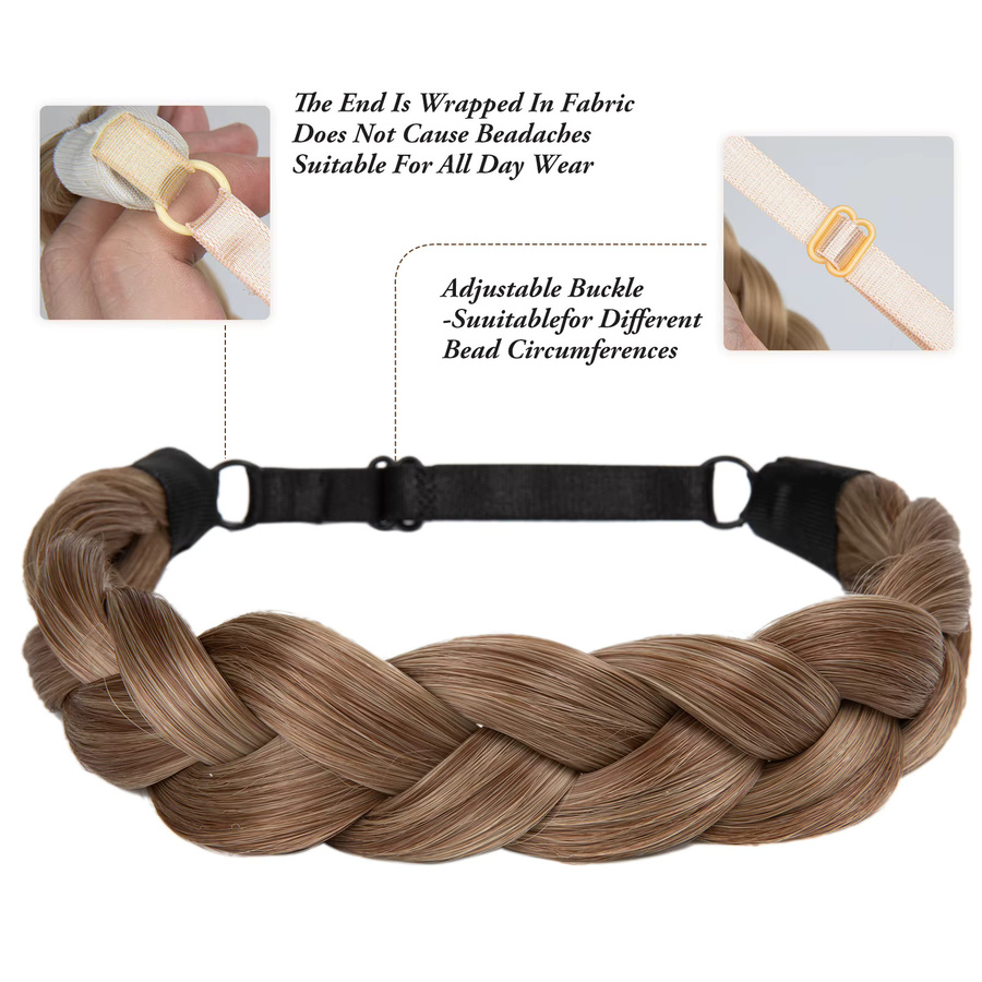 SARLA Haar Stirnband, geflochten, elastisch, Damen - Bild 2