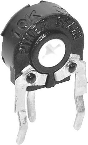 Piher PT6KH-501A2020 Kohleschicht-Trimmer linear 500 Ohm 0,1W in Schwarz - Bild 1