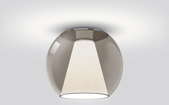 Serien Lighting Draft Ceiling M LED-Deckenleuchte aus Glas in Braun mit warmweißem Licht (3000K) - Bild 1