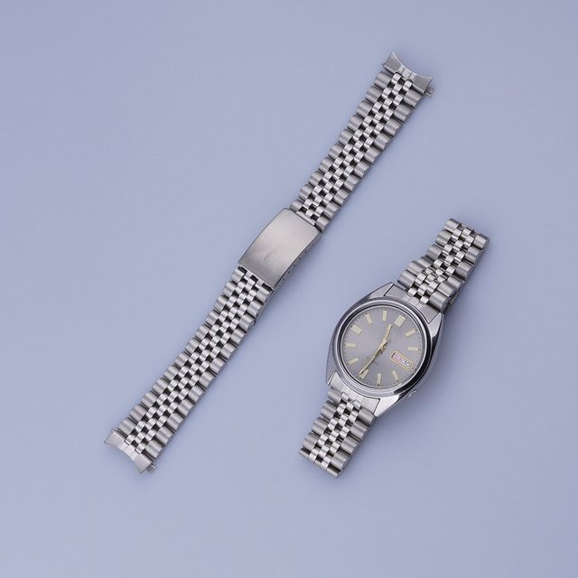 Carlywet Uhrenarmband, Jubilee, Edelstahl, silber, 19 mm - Bild 1