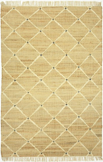 Teppich KELIM VERDA von tidwell, moderner flach gewebter Kelim in Beige aus Jute und Baumwolle, rechteckig - Bild 1