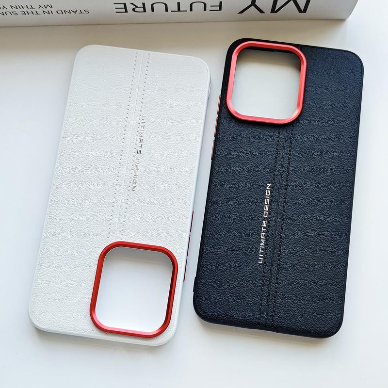 ELVEV Business PU-Leder Schutzhülle für OnePlus Turbo 6 mit weichem TPU-Rand in Schwarz, Weiß oder Grau - Bild 3