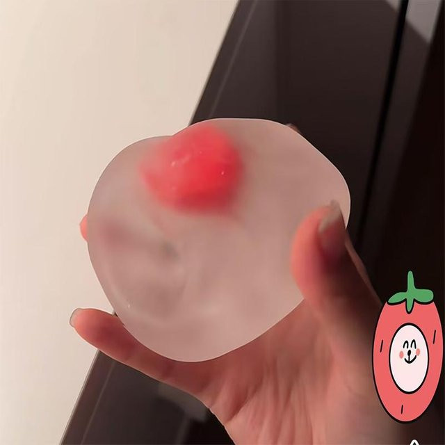 Maltose Langsam Aufgehender Squishy Stressabbau Ball, rose rot - Bild 1