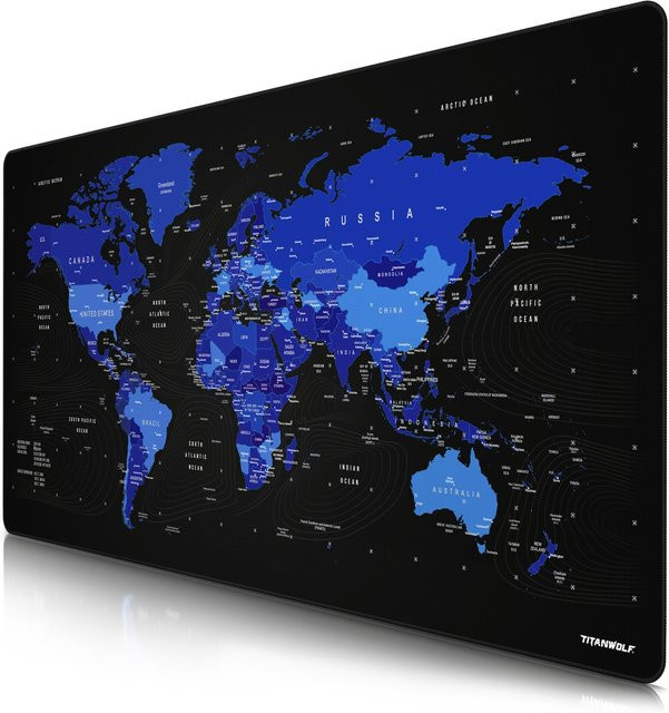 Titanwolf Gaming Mauspad XXXL Speed Mousepad Blau B/B/H: 120 x 60 cm - Bild 1