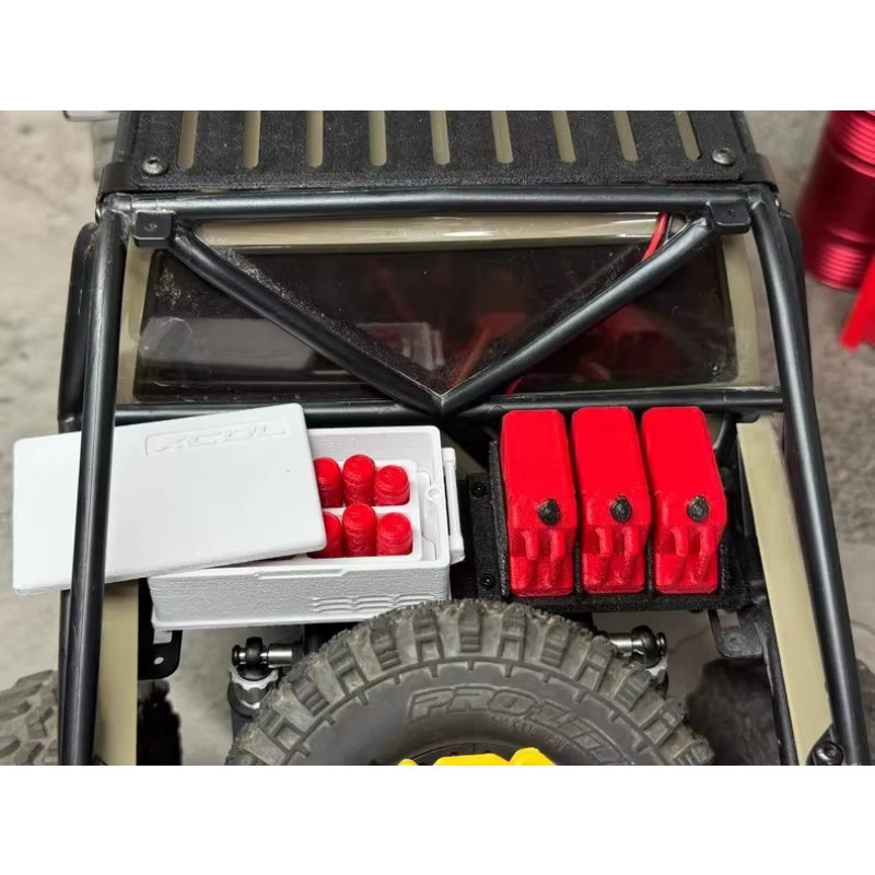 Axial SCX10 III 1987 Toyota SR5 1/10 RC Crawler, Kühler & Kraftstofftank, Zubehör, Maßstab 1:1 - Bild 1