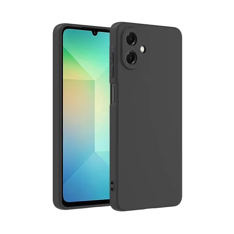 Samsung Galaxy A07 4G / A07 5G Schutzhülle aus weichem TPU Silikon in Schwarz Matt für SM-A075F - Bild 3