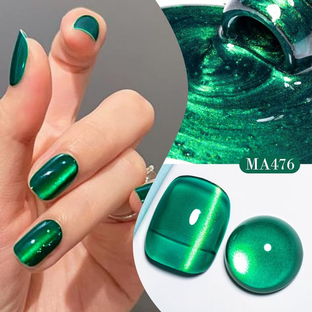 MEET ACROSS Nagellack, Grüner Jade, Gel, Glänzend - Bild 1
