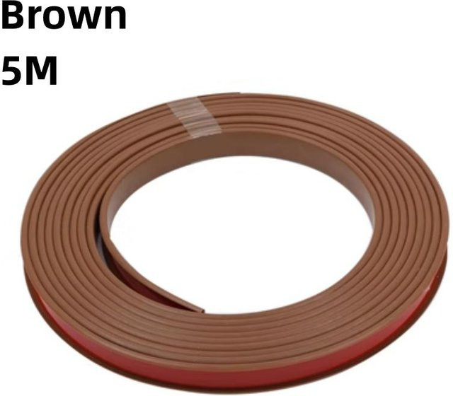 The Cozy Nook U-förmiges Kantenband aus TPE für Schrank und Schreibtisch, Farbe: Braun, Breite: 16 mm, Länge: 5 m - Bild 1