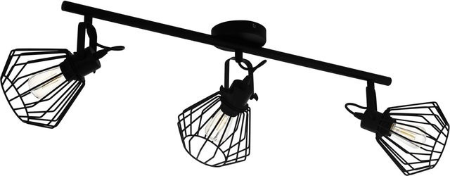 Eglo Wandspot Tabillano 3er Set Schwarz aus Stahl mit E27 Fassung - Bild 1